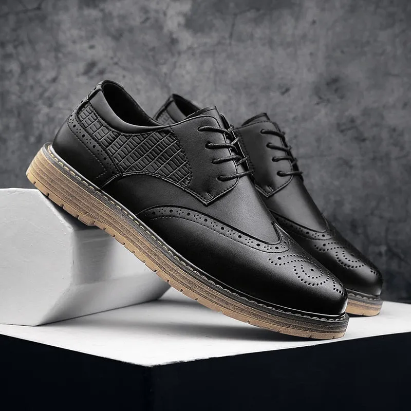 Salvador Modern Sleek Leather Derby