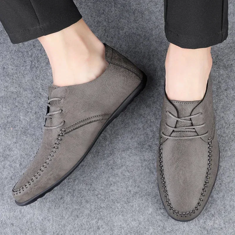 Sapato Masculino de Couro – Estilo Formal, Mocassim Italiano, Respirável.