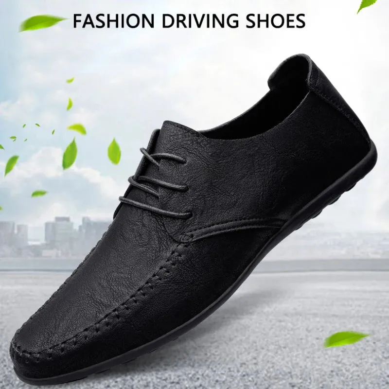 Sapato Masculino de Couro – Estilo Formal, Mocassim Italiano, Respirável.