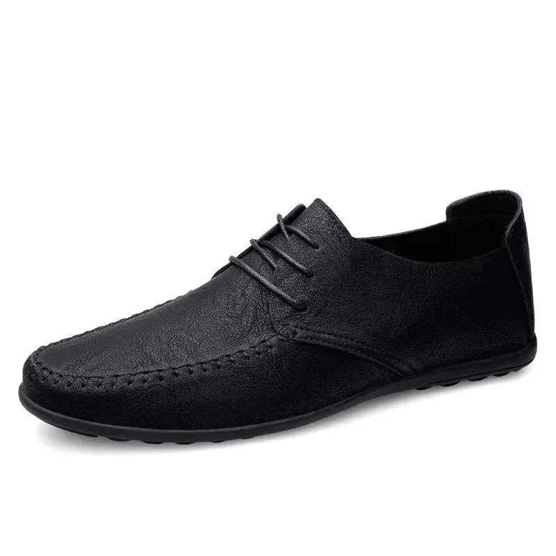 Sapato Masculino de Couro – Estilo Formal, Mocassim Italiano, Respirável.