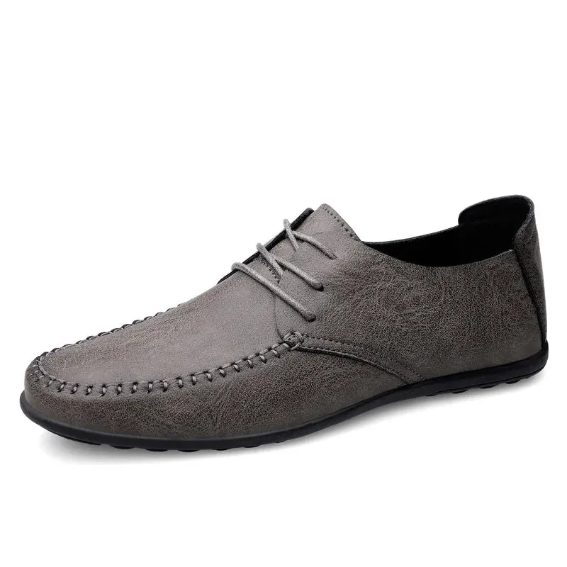 Sapato Masculino de Couro – Estilo Formal, Mocassim Italiano, Respirável.
