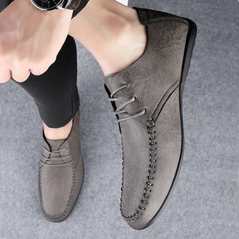 Sapato Masculino de Couro – Estilo Formal, Mocassim Italiano, Respirável.