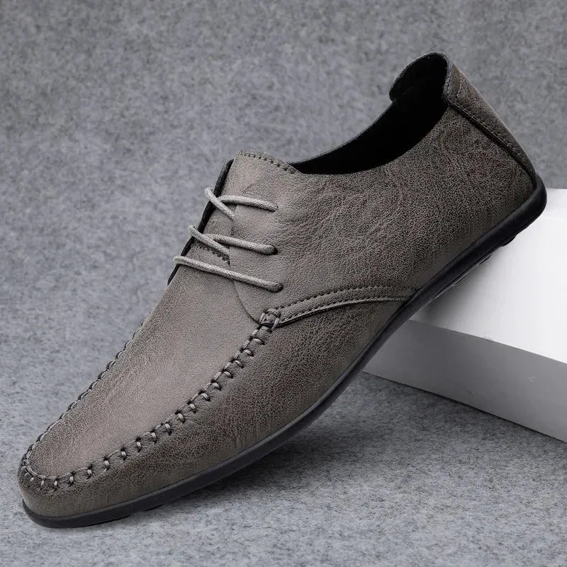 Sapato Masculino de Couro – Estilo Formal, Mocassim Italiano, Respirável.