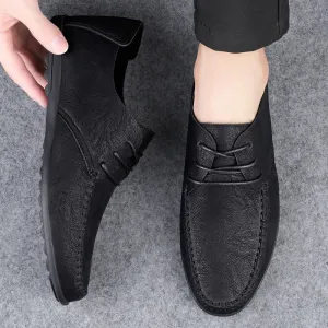 Sapato Masculino de Couro – Estilo Formal, Mocassim Italiano, Respirável.
