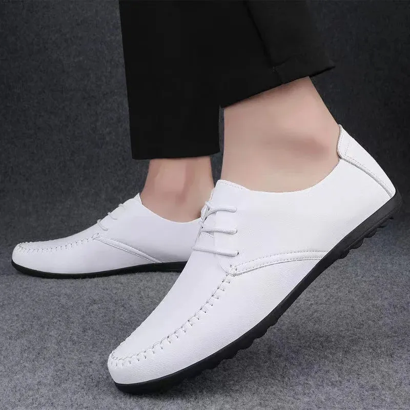 Sapato Masculino de Couro – Estilo Formal, Mocassim Italiano, Respirável.