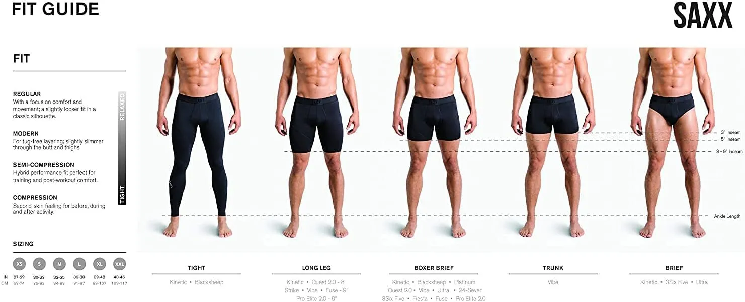 SAXX Underwear Co. Men's Underwear with Pouch Non-Stop Stretch Cotton Brief Fly