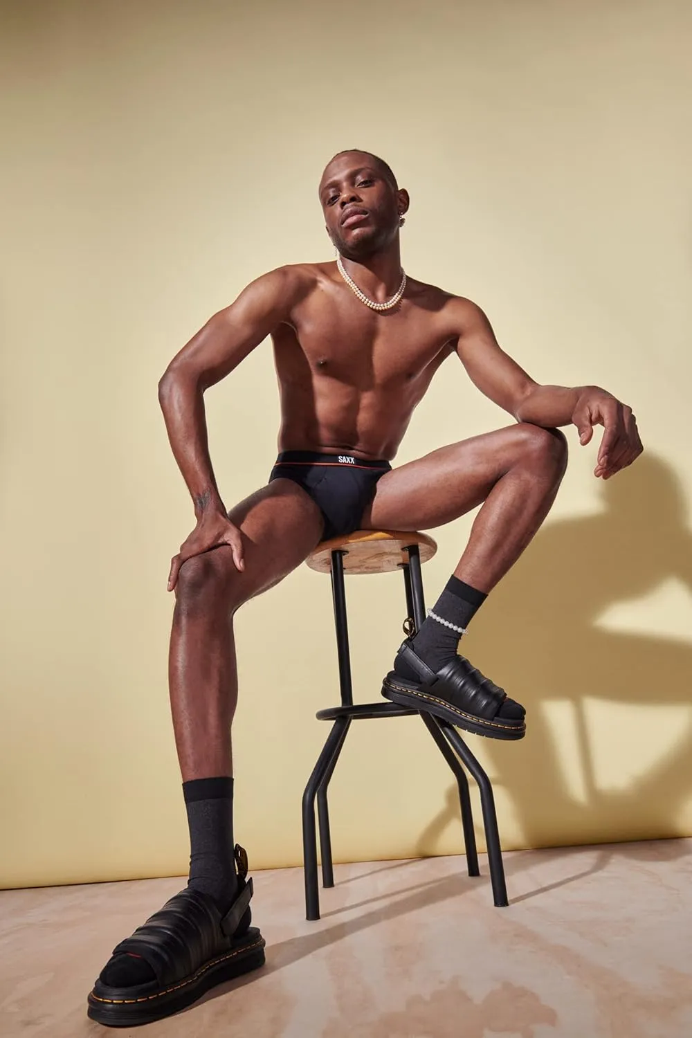 SAXX Underwear Co. Men's Underwear with Pouch Non-Stop Stretch Cotton Brief Fly