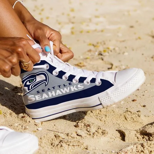 seattle seahawks ladies high top sneakers