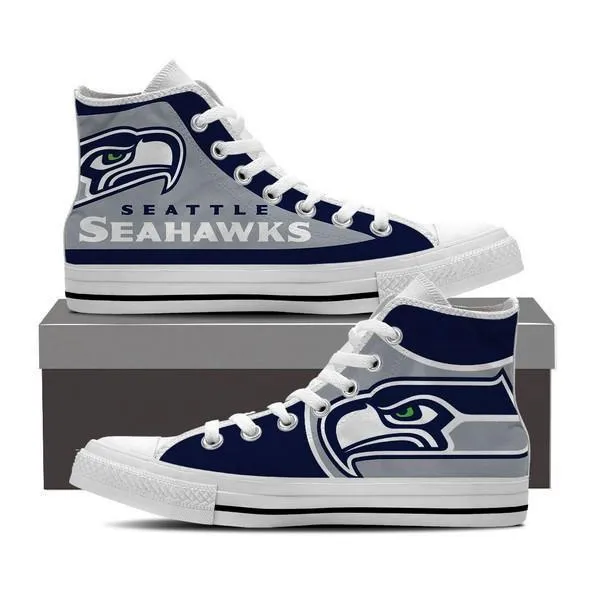 seattle seahawks ladies high top sneakers