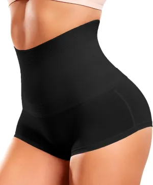 Shapewear Tummy Control Underwear for Women Seamless Shaping High Waisted Panties Slimming Stripe Lace Panty