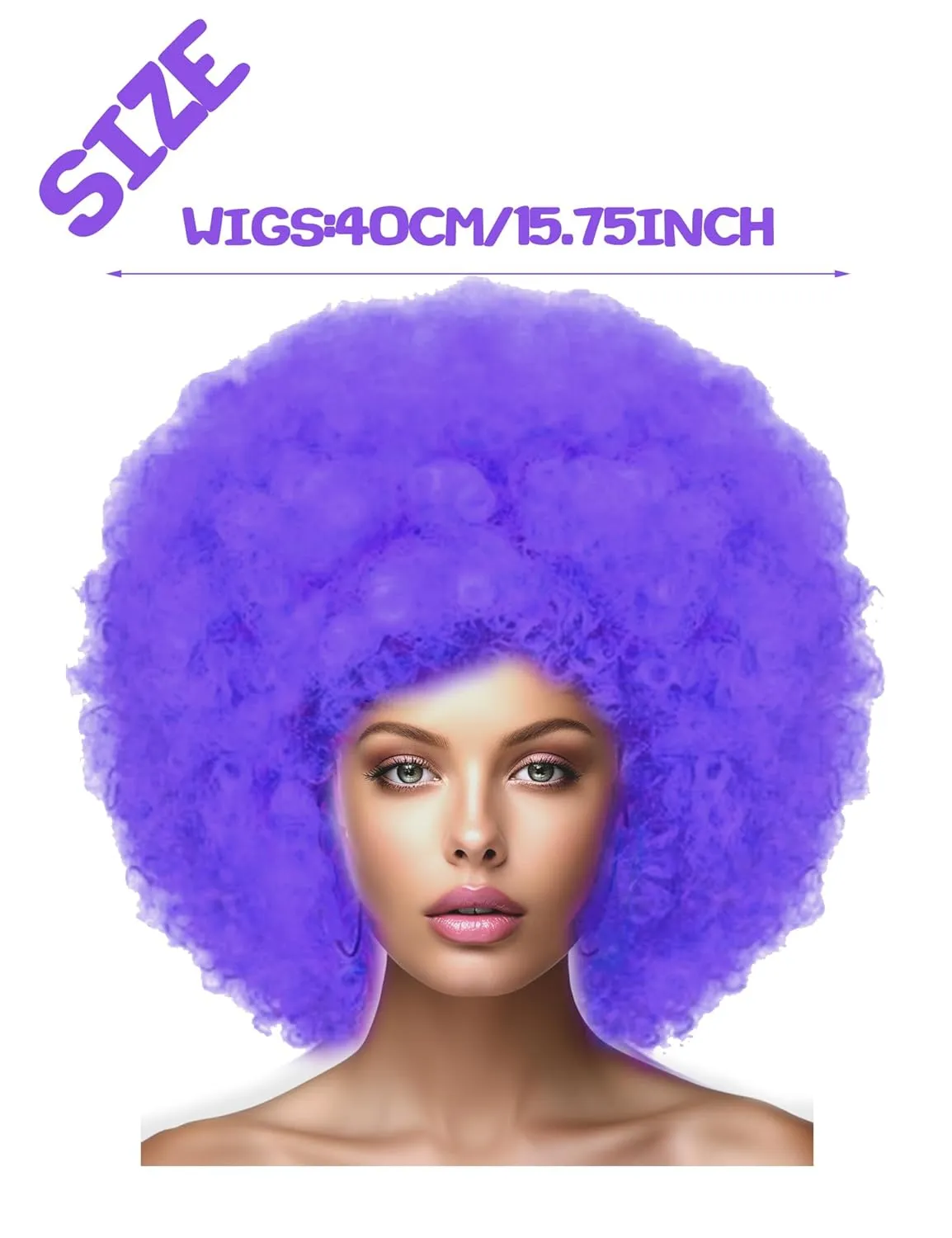 Short Bob Hair Wigs Straight with Flat Bangs Synthetic Colorful Cosplay Daily Party Neon Wig for Women   Free Wig Cap 12" Natural As Real (Afro, Purple)