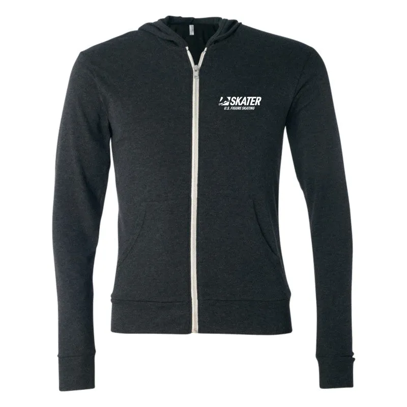 Skater, Full Zip Lightweight Hoodie