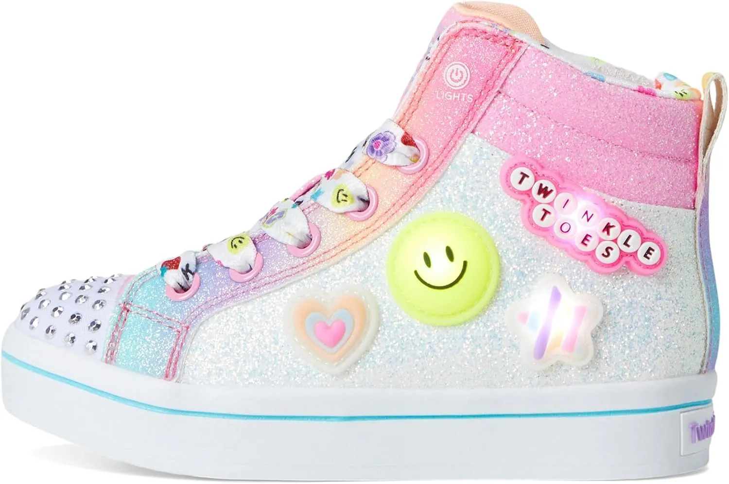 SKECHERS Girl's TWI-Lites 2.0-Bit of Happiness 314383l (Little Kid) Sneaker