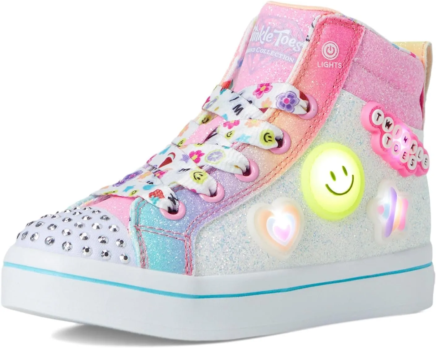 SKECHERS Girl's TWI-Lites 2.0-Bit of Happiness 314383l (Little Kid) Sneaker