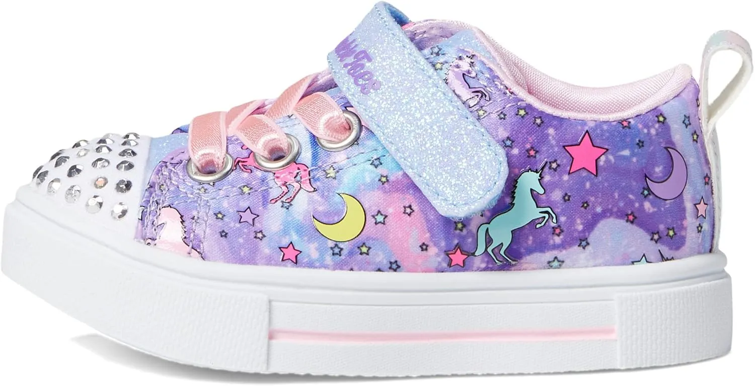 Skechers Girl's Twinkle Sparks Ice-Heather Sneaker