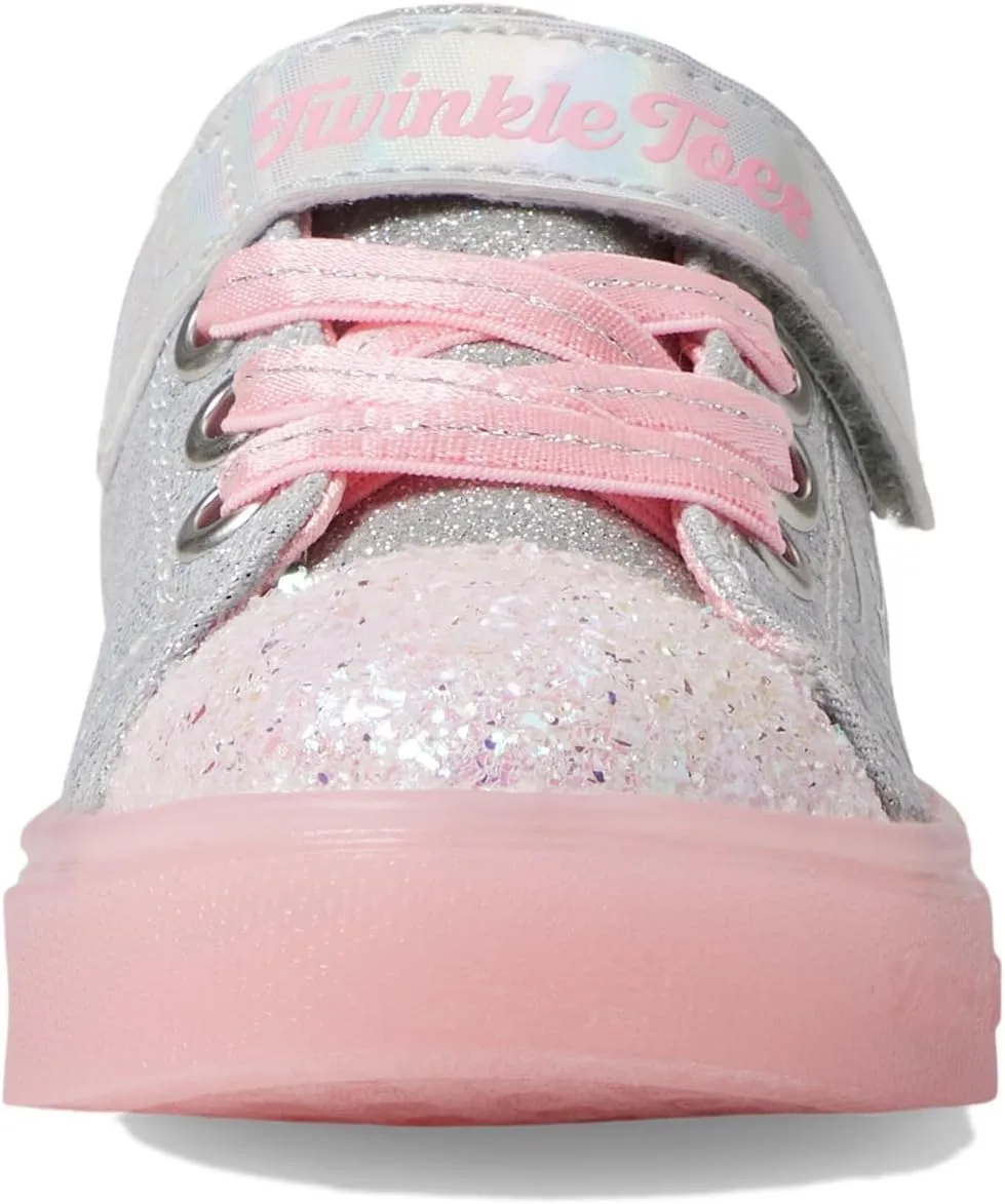 Skechers Girls' Twinkle Sparks ICE-Heather Sneaker
