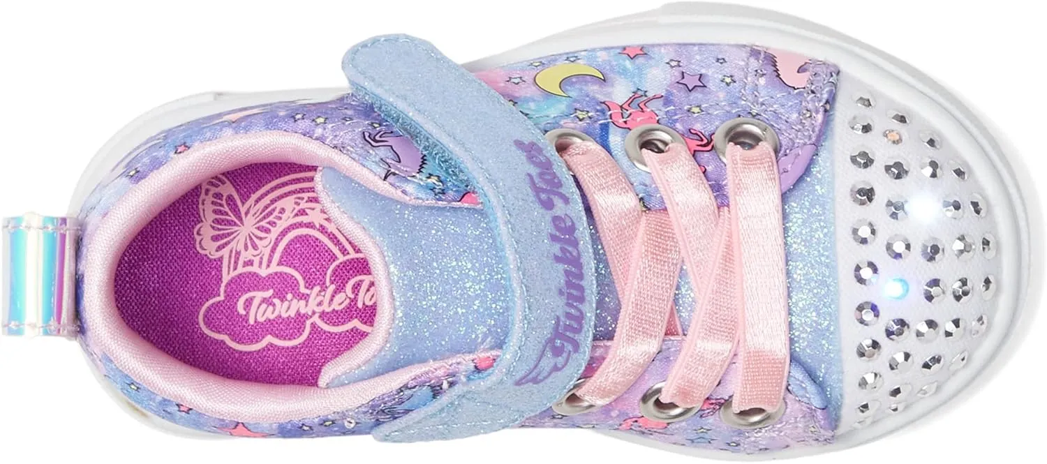 Skechers Girl's Twinkle Sparks Ice-Heather Sneaker