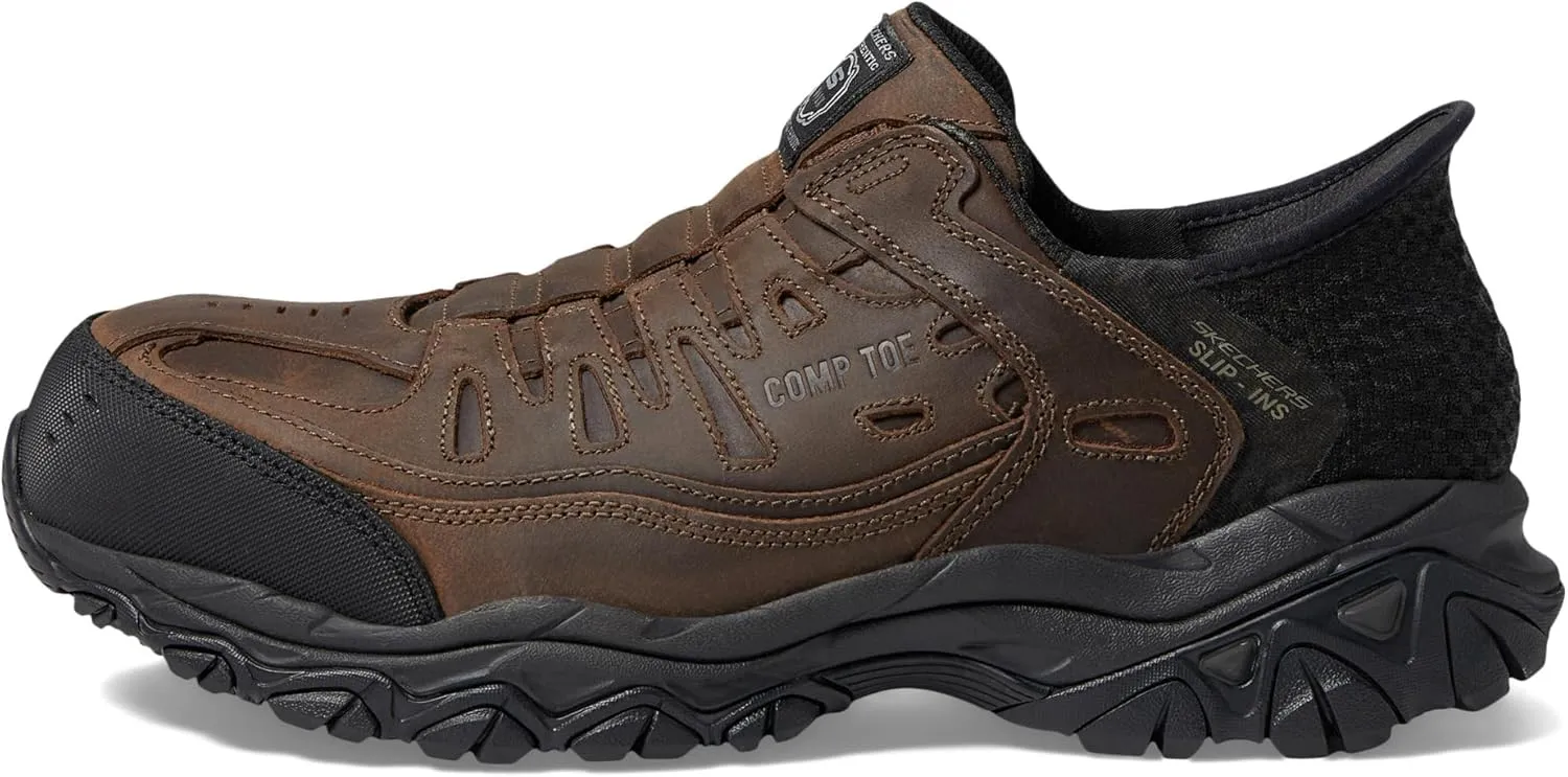 Skechers Men's Holdredge Ryker Hands Free Slip-ins Construction Shoe