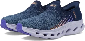 Skechers Women's Go Walk Glide Step 2.0 Venus Hands Free Slip-Ins Sneaker, Navy/Multi, 13