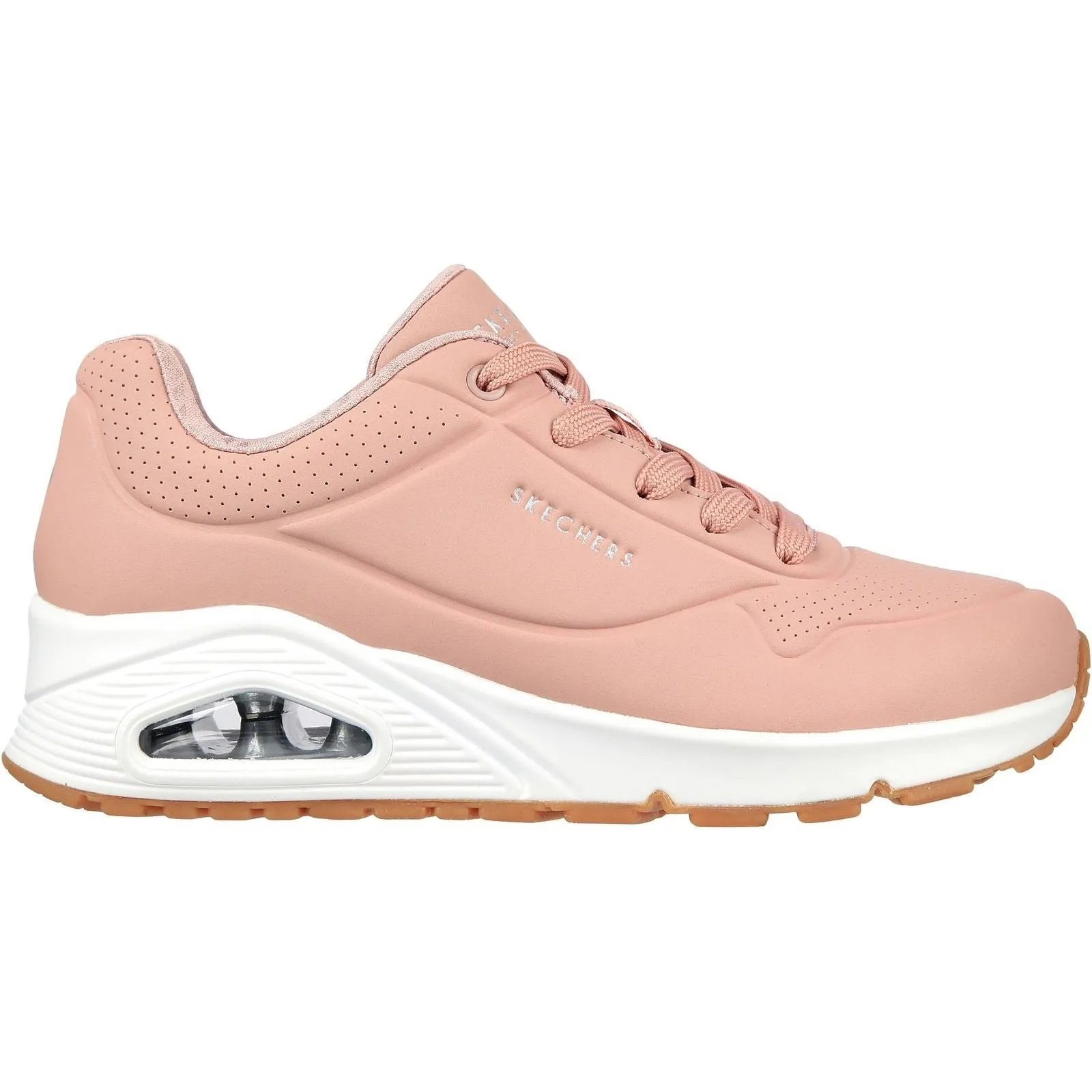 Skechers Women's Uno Stand On Air Sports Shoes in Blush