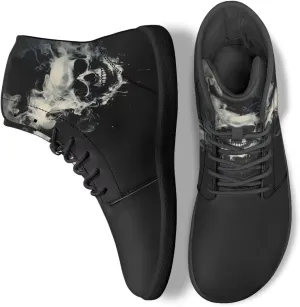 Skull High Top Basketball Barefoot Shoes for Men Women Casual Walking Work Shoes Running Sneakers