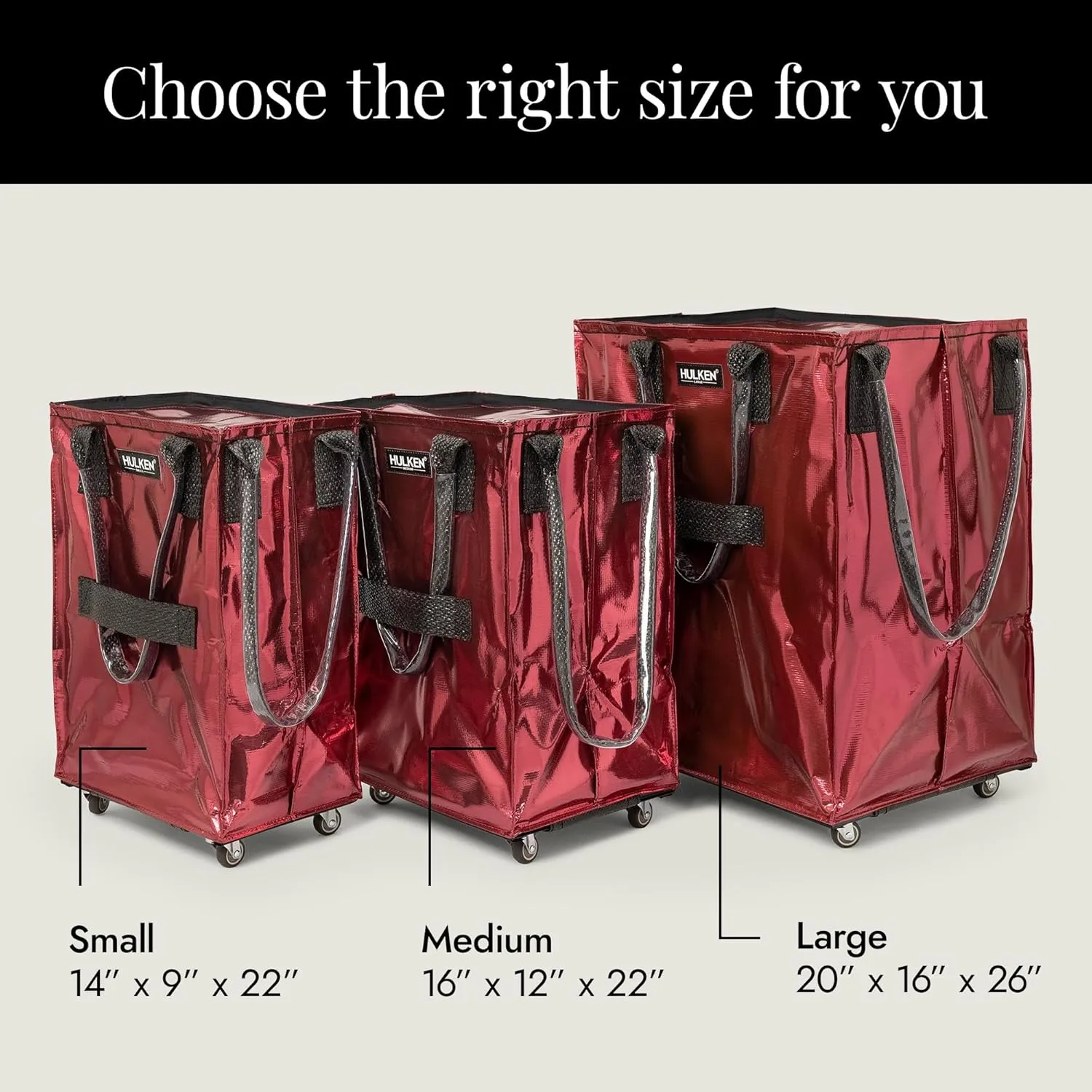 (Small, Cosmic Red) Reusable Grocery Bag On Wheels, Shopping Trolley, Rolling Tote, Zipper Closure, Lightweight, Carries Up to 66 lb, Folds Flat