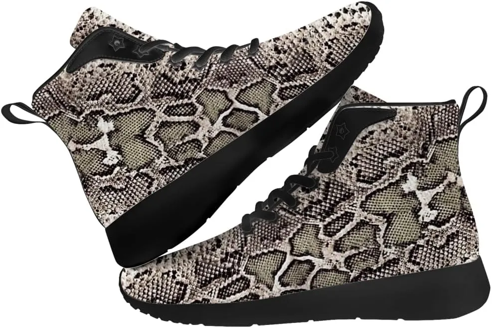 Snake Shoes for Women High Top Sneakers Running Waking Shoes Gifts for Mom Girlfriend