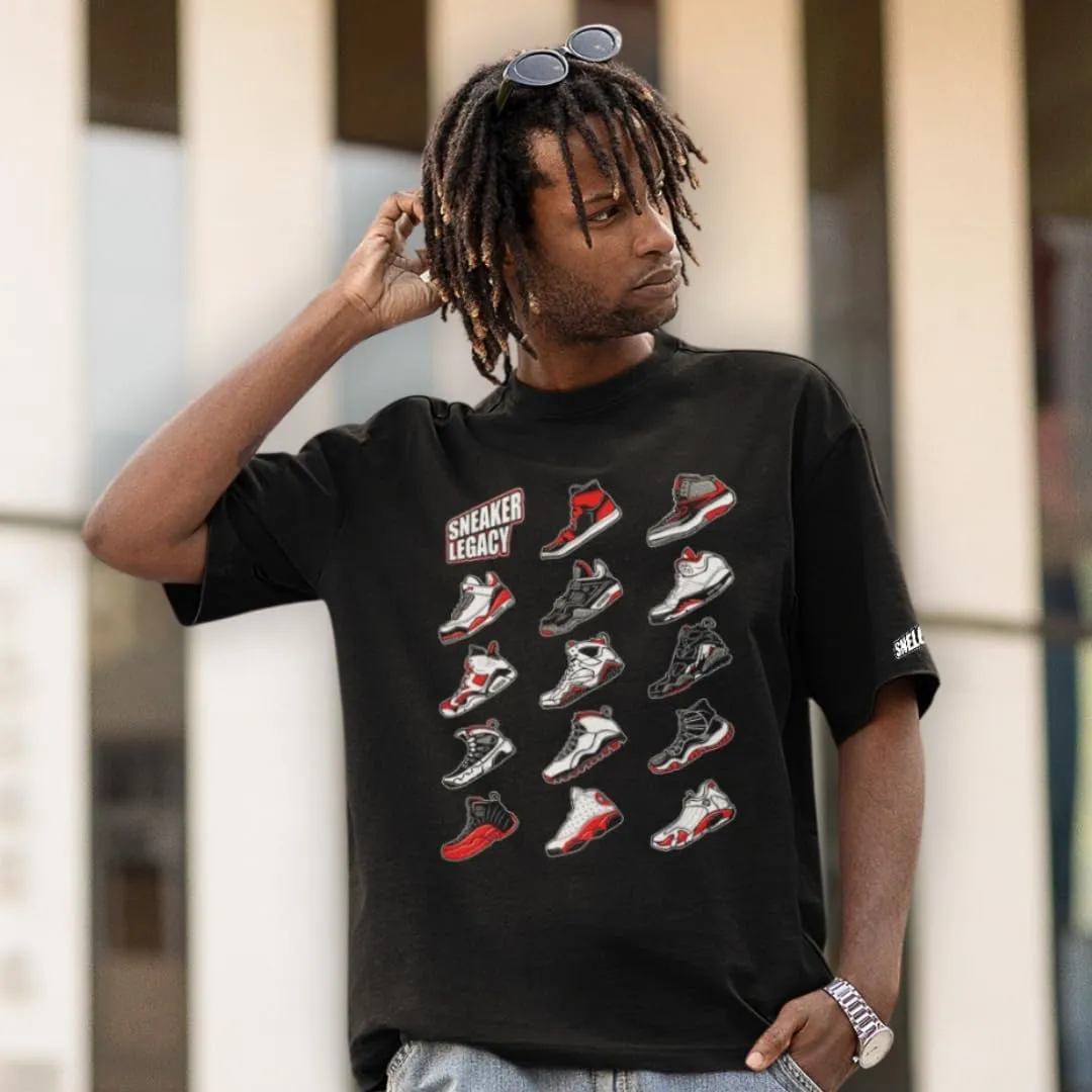 SNELOS Retro High Top Sneaker Tees - Premium Basketball T-Shirts for Men, Designed to Match Your Legacy Jordans & Celebrate
