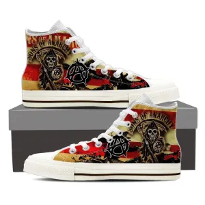 sons of anarchy ladies high top sneakers