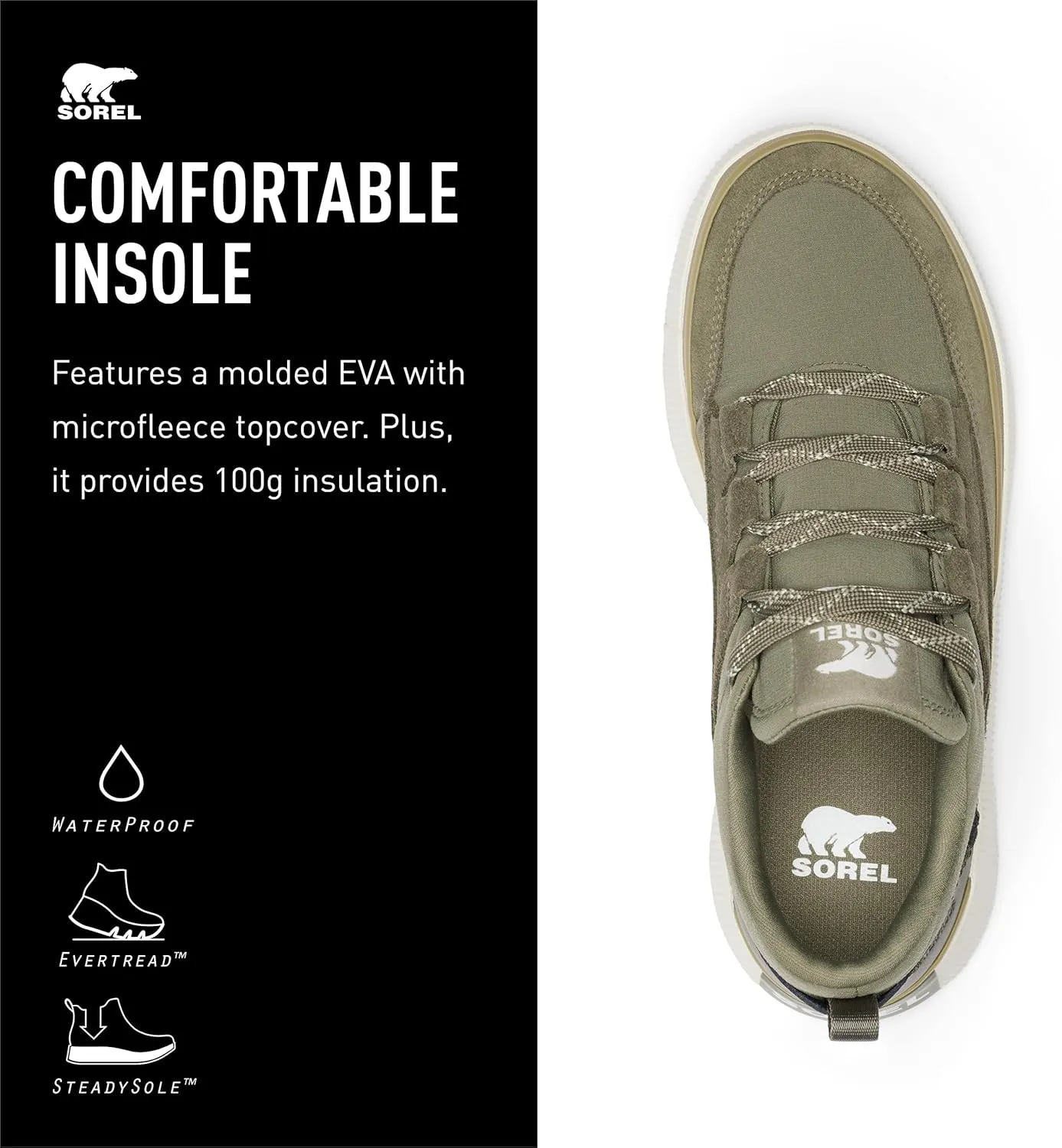 SOREL Women's Out N About lV Low Waterproof Sneaker