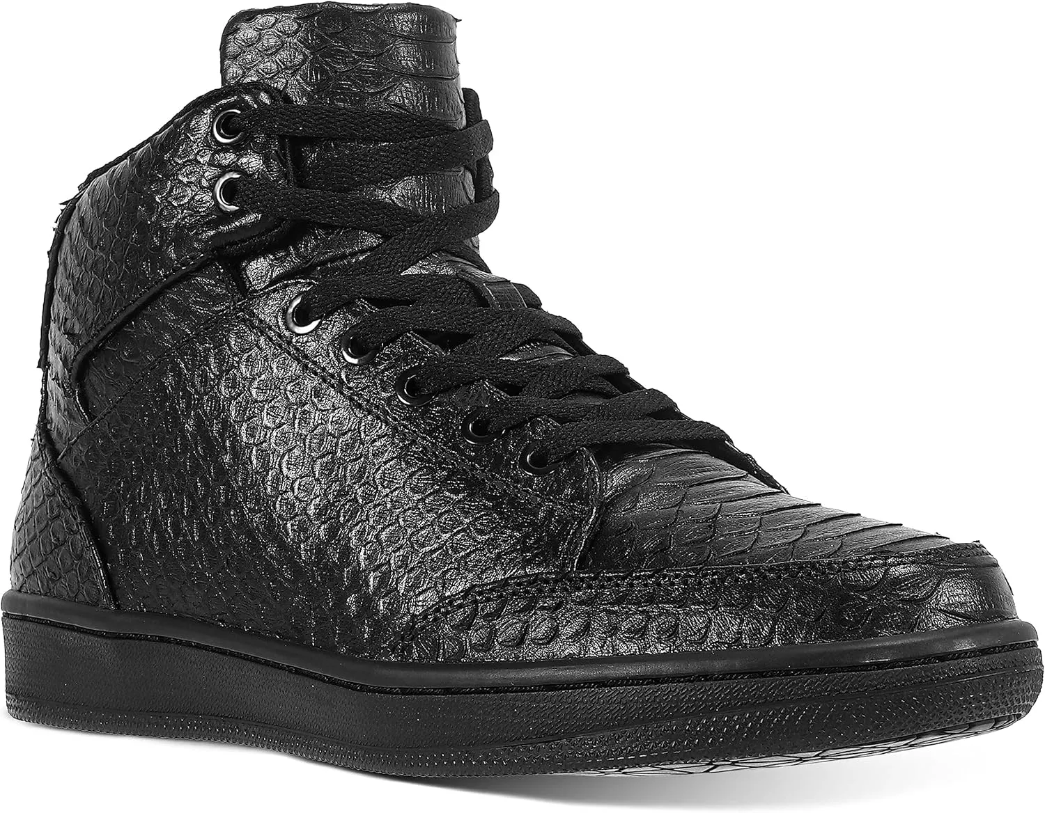 Soulsfeng Unisex Basketball Shoes Leather High Top Sneakers Comfortable Walking Skate Shoes