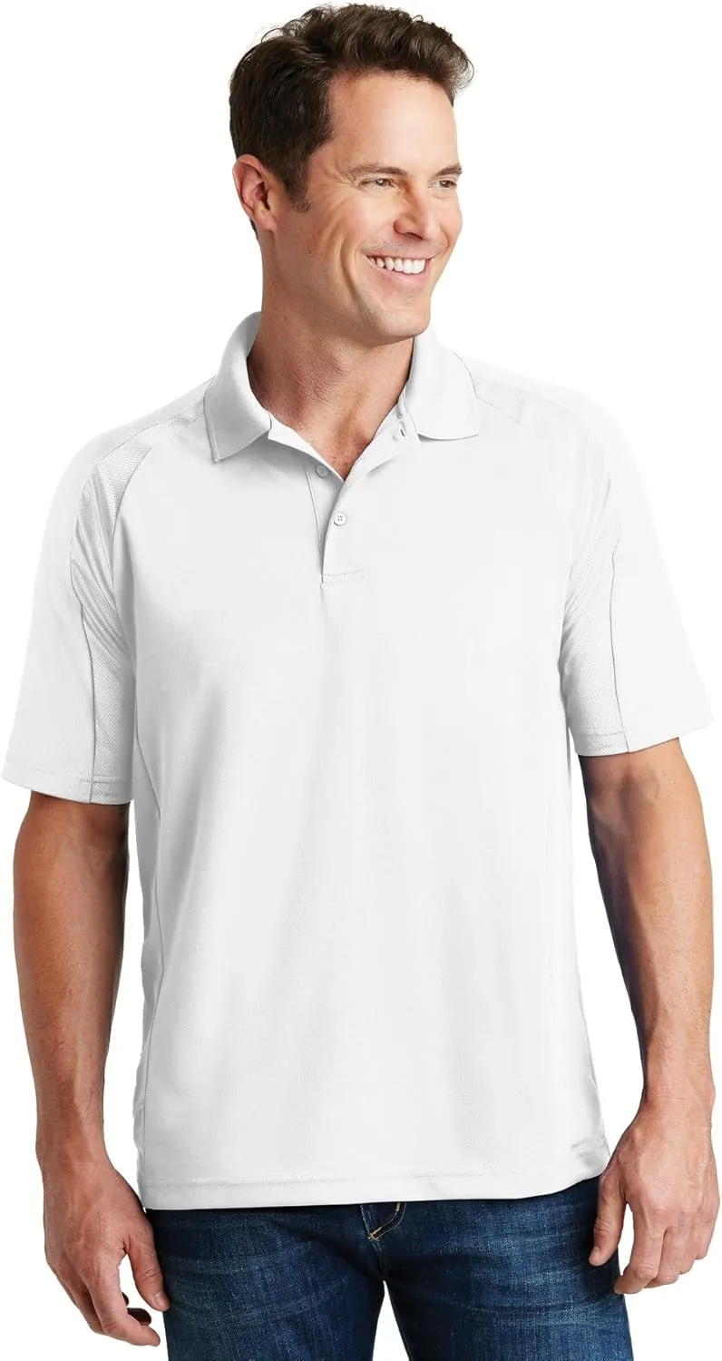 SPORT-TEK Unisex Dri-Mesh Pro Polo | Short Sleeve Collared Shirt for Men & Women, Casual Fit Top for Work, Tennis & Golf