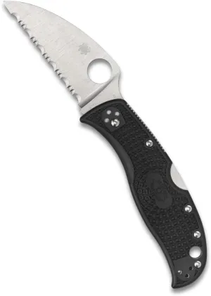 Spyderco RockJumper Lightweight Knife with 3.08" VG-10 Steel Wharncliffe Blade and Black FRN Handle - SpyderEdge - C254SBK