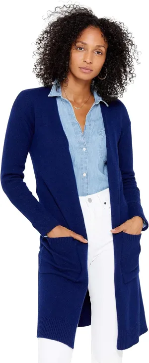 State Cashmere Long Sweater Cardigan Women 100% Pure Cashmere Cardigan with Pockets Cashmere Cardigans for Women