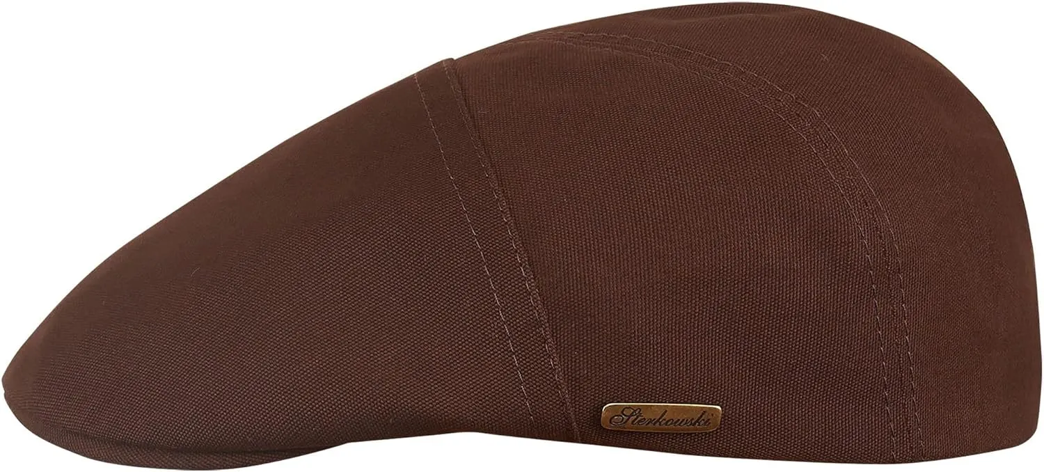 Sterkowski Ivy Five Cap | 100% Softened Cotton Flat Cap for Men | Breathable Airy 5 Panels Cap Without Lining