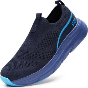 STQ Slip on Sneakers Women Walking Shoes with Arch Support Memory Foam