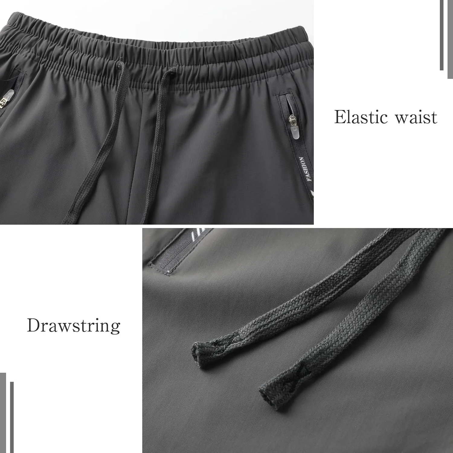 Surenow Womens Active Pants Stretch Breathable Casual Pants with Zip Pocket Lightweight Running Athletic Sweatpants for Women