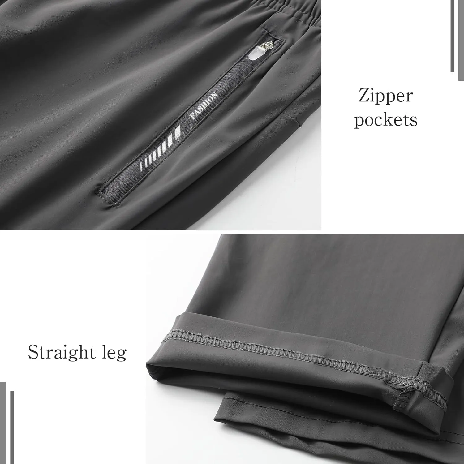 Surenow Womens Active Pants Stretch Breathable Casual Pants with Zip Pocket Lightweight Running Athletic Sweatpants for Women