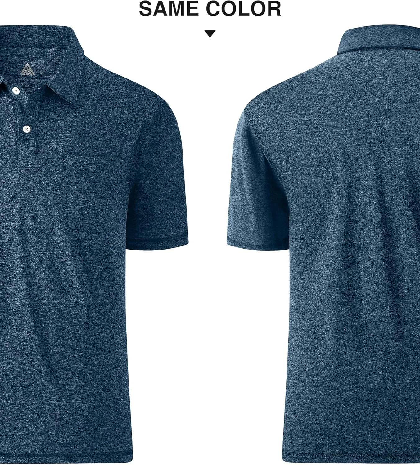 SWISSWELL Polo Shirts for Men with Pocket Short Sleeve Lightweight Performance Golf Shirt Mesh Summer Casual Shirt