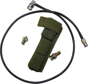 Tactical Antenna Relocation Kit – Enhanced Signal & Mobility – Chest Rig & Backpack Compatible – Durable, Lightweight & Weather-Resistant – Ideal for Military, Outdoor Use (Green, 32" Cable)