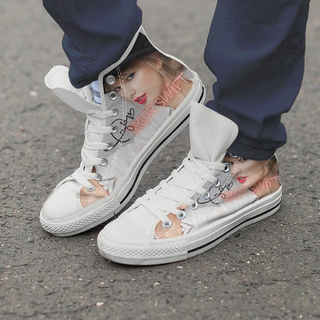 taylor swift ladies high top sneakers