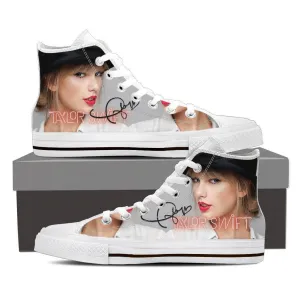 taylor swift ladies high top sneakers