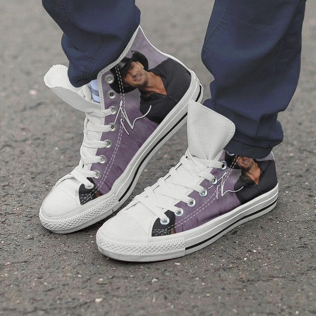 tim mcgraw ladies high top sneakers