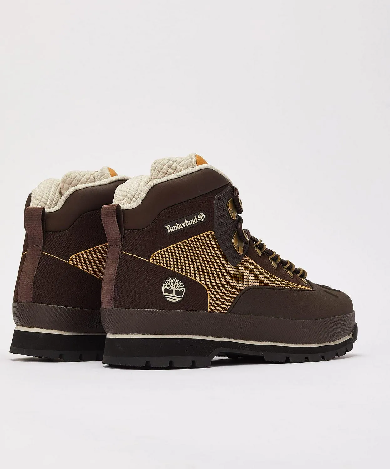 Timberland Euro Hiker Shell-Toe Gold Brown Black White TB0A64GB242 Snow Boots