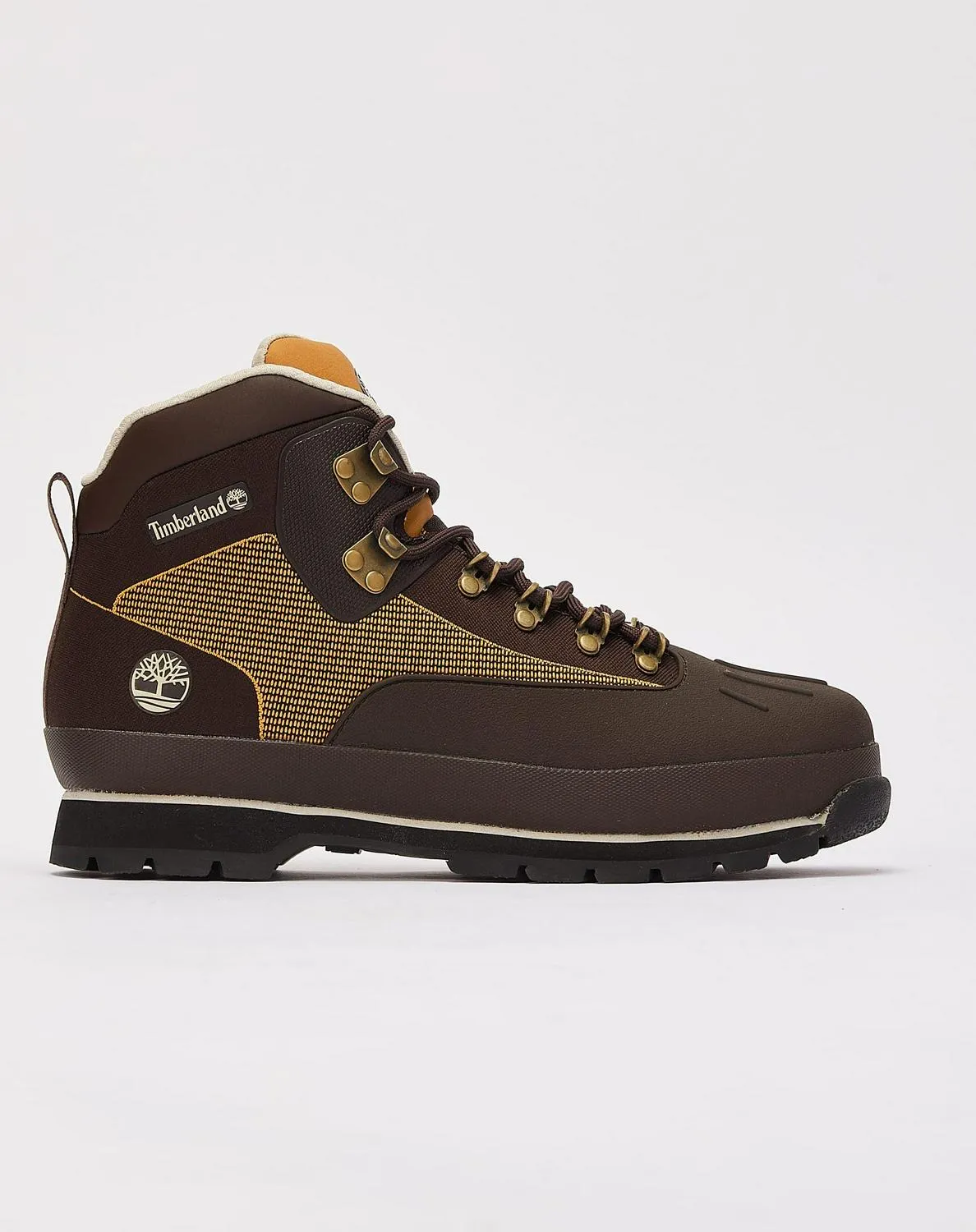 Timberland Euro Hiker Shell-Toe Gold Brown Black White TB0A64GB242 Snow Boots