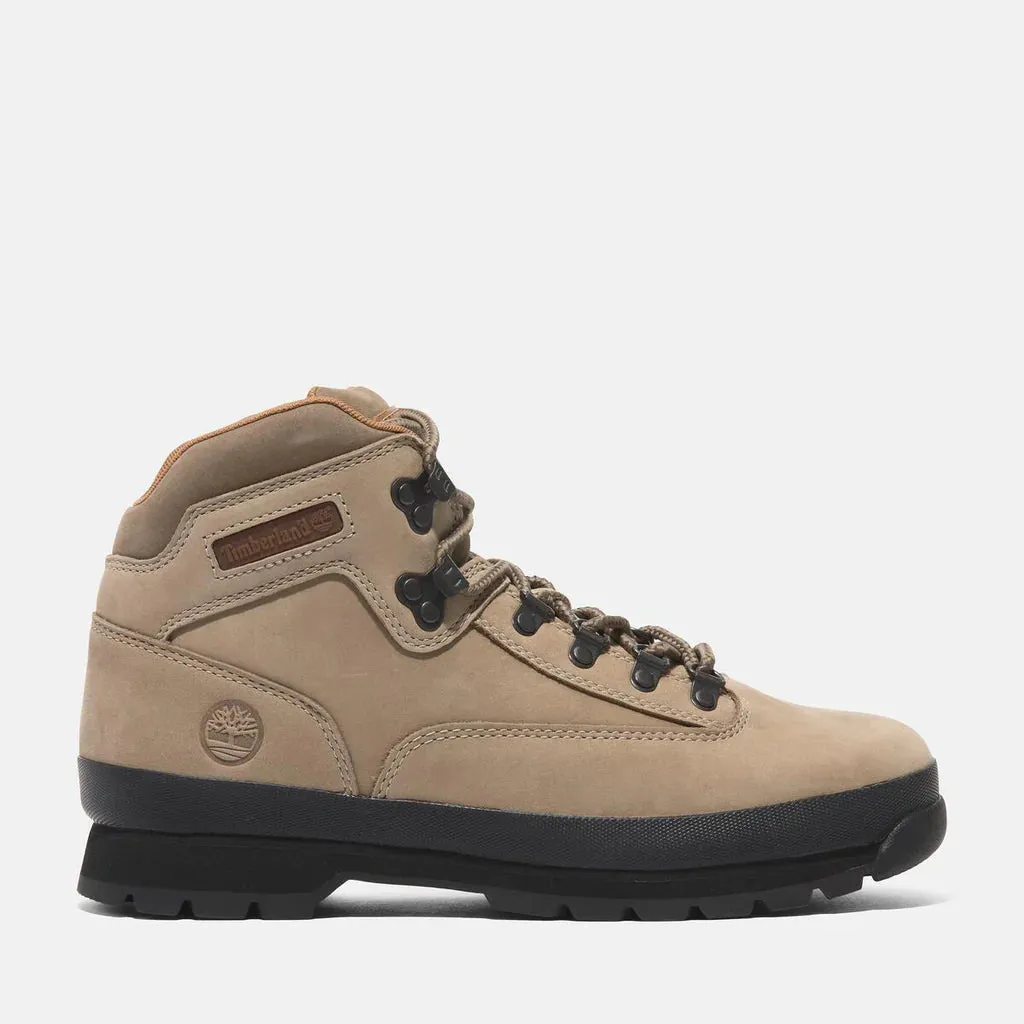 .Timberland Men's Euro Hiker Mid - Beige- (T1OABS429BN) - Medium Beige Nubuck - MGH - R2L15