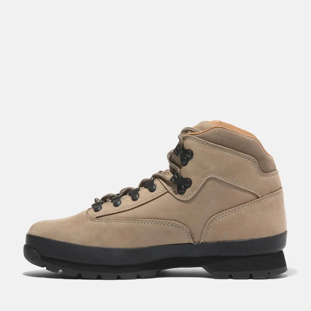 .Timberland Men's Euro Hiker Mid - Beige- (T1OABS429BN) - Medium Beige Nubuck - MGH - R2L15