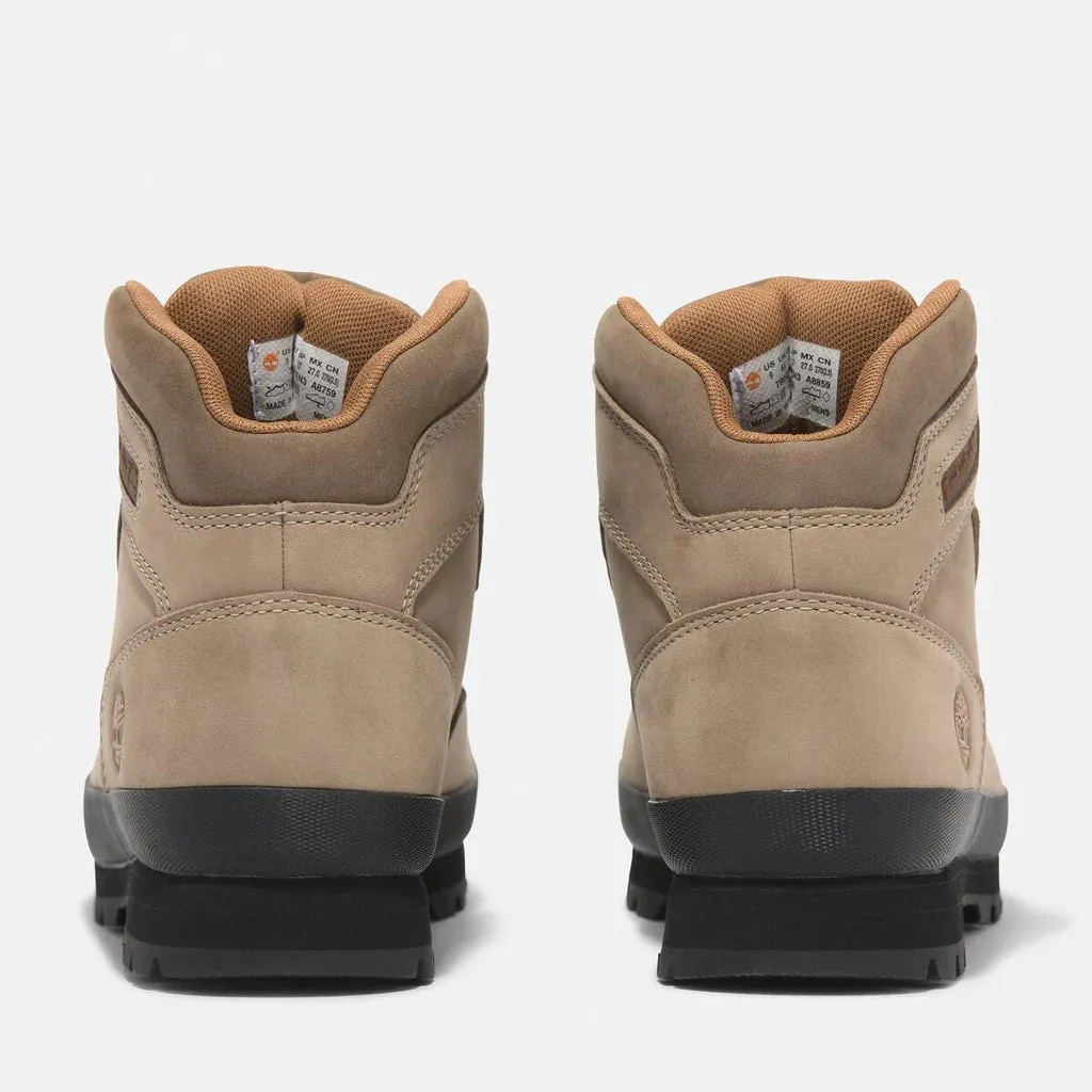 .Timberland Men's Euro Hiker Mid - Beige- (T1OABS429BN) - Medium Beige Nubuck - MGH - R2L15