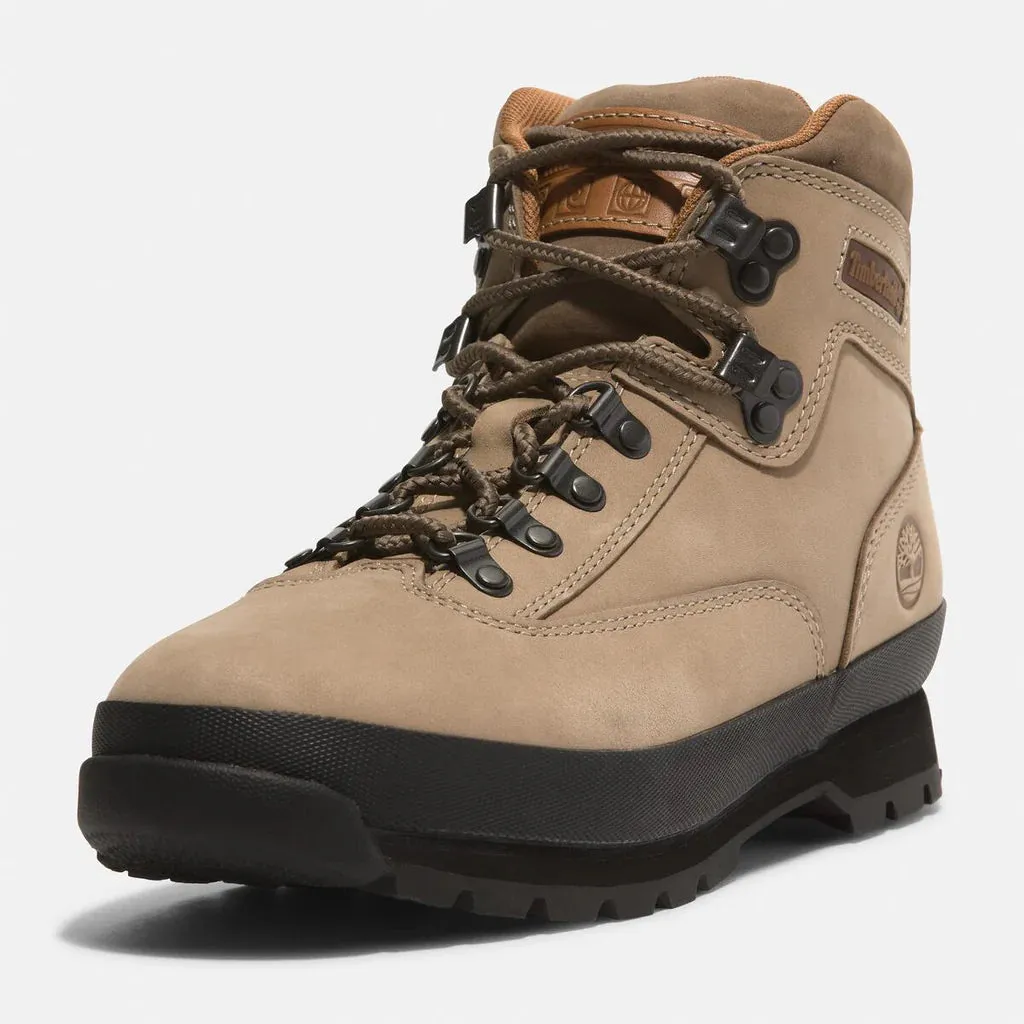 .Timberland Men's Euro Hiker Mid - Beige- (T1OABS429BN) - Medium Beige Nubuck - MGH - R2L15