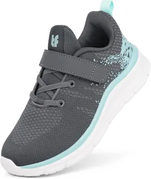 Tobfis Boys Girls Kids Arch Support Strap Running Athletic Tennis Shoes Breathable School Walking Sneakers Better for Flat Feet (Toddler/Little/Big Kid)